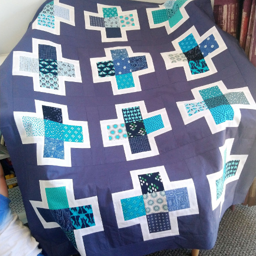 Hugo's Quilt flimsy ready for quilting. 
