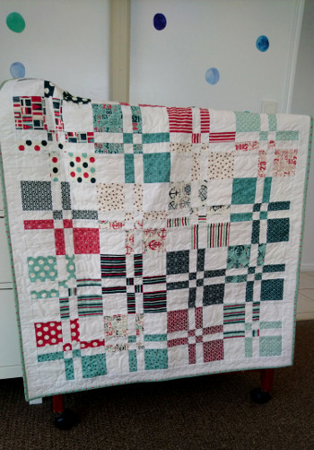 Close to full quilt shot over change table